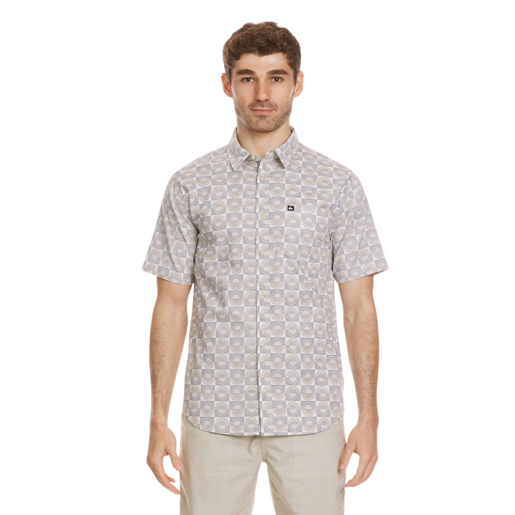 Quiksilver | Florever Classic Short Sleeve Shirt | Chest Pocket Regular Fit | Everyday Wear Casual Menswear Shortsleeve