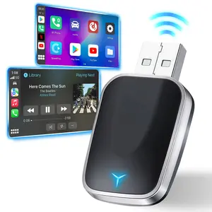 2025 CarPlay Wireless Adapter for Iphone Android,2.4/5G WiFi and Bluetooth 5.0 2-in-1,Android Auto Wireless Adapter,Plug & Play,USB-A & USB-C Adapter,Fast Stable Connection,carplay Dongle