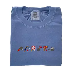 T-SHIRT (NO WORDS) Island Essentials Embroidered Unisex Comfort Colors