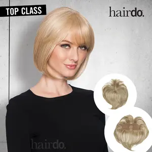 Hairdo Top Class Topper, Heat Friendly Fiber Bangs Short with Chin Length Styles for Women, Gorgeous Fashionable Hairpiece Gift for Her, Synthetic Hair Fluffy Wigs with Bangs For Daily Use Easy to Go