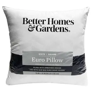 Better Homes and Gardens Euro Pillow Insert, 26"x26"