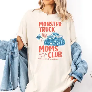 Comfort Colors Monster Truck Mom Shirt 2XL-3XL