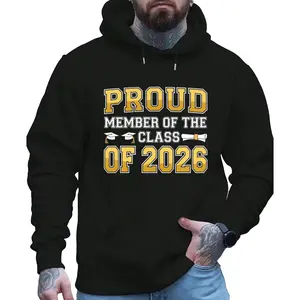 Senior Year Graduation Outfit – Graphic T & Hoodie for Class of 2026 Celebration