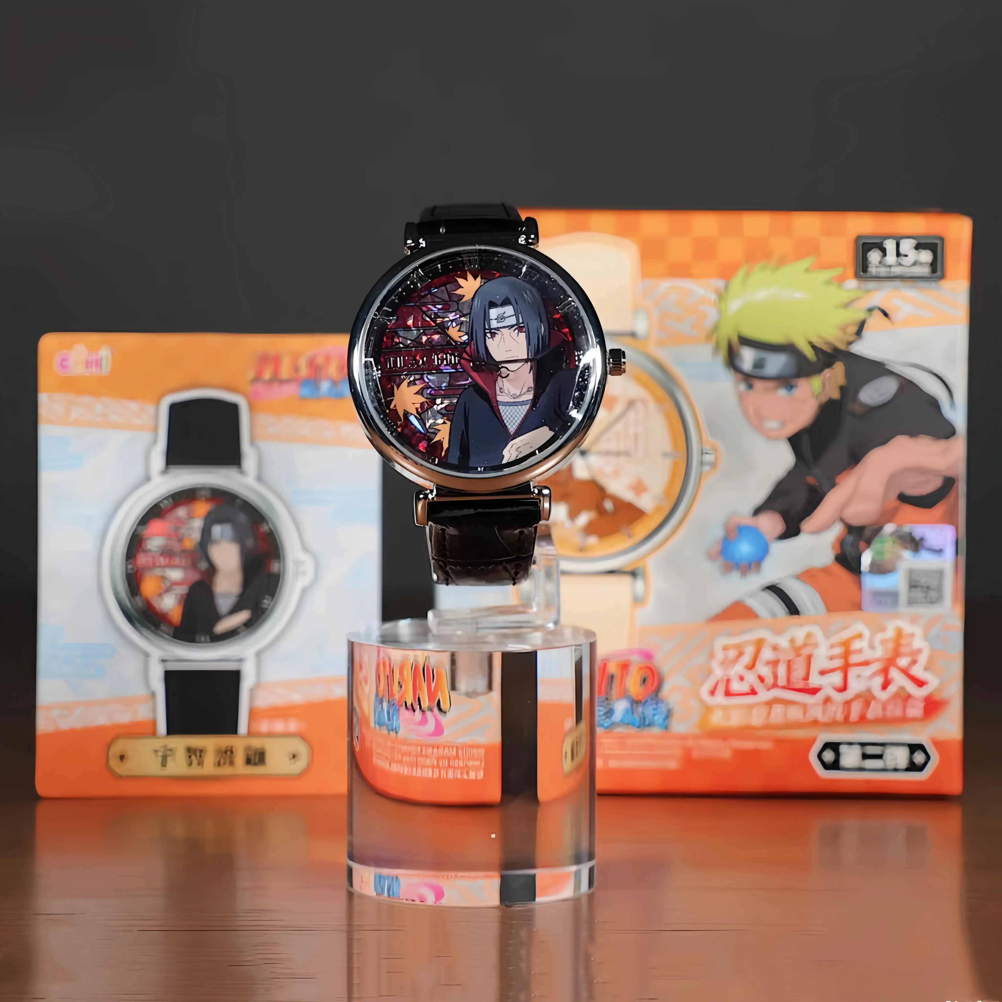 MINISO Naruto Shippuden Watch Blind Box,Collectible Anime Wristwatch,Cute Collectible Anime Watch ,Retro Stylish Cute Design  Trendy Watch,Cartoon Gift for Fans Kids Students Adults,Anime Collectors,Holiday Gift Birthday Gift