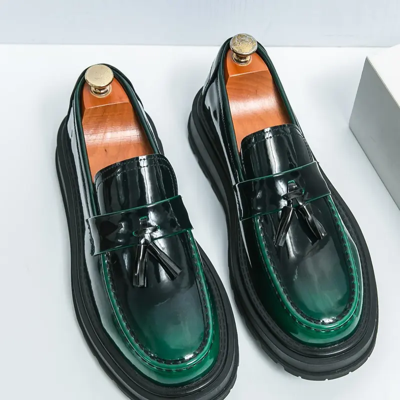 Men's Business Style Solid Color Formal Dress Shoes, Fashionable Round Toe Shoes for Work Office, Casual Trendy Shoes for Daily Wear, Office Work Footwear