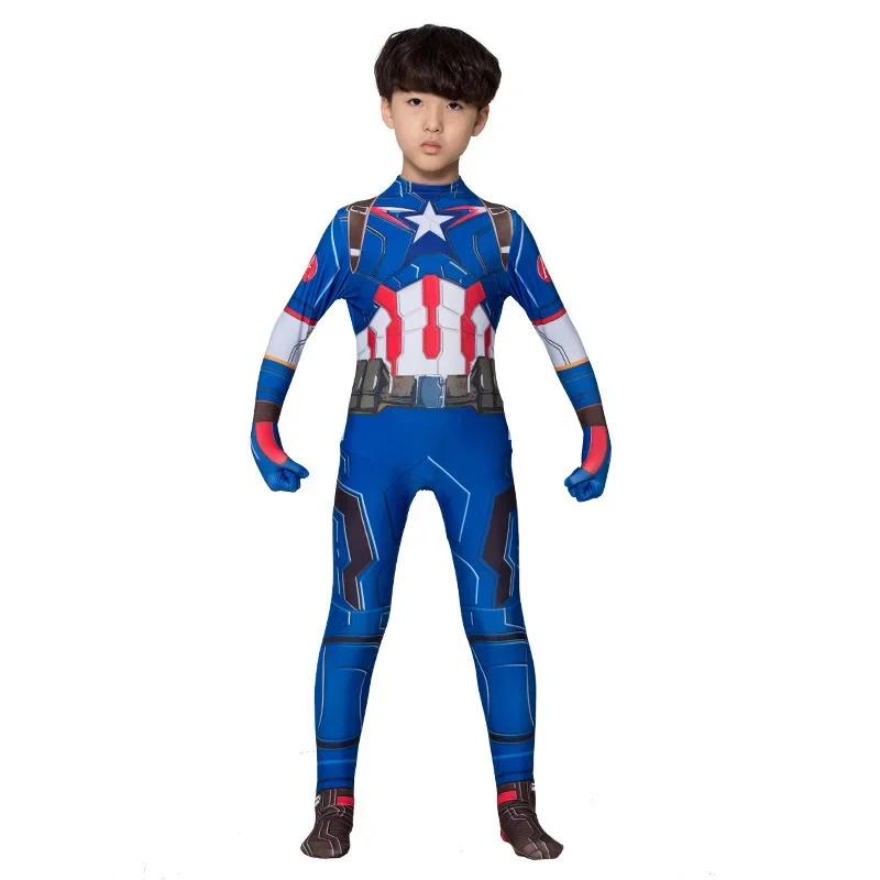 Kids Superhero Spider Cosplay Costume Iron Panther Zentai Jumpsuit Bodysuit Halloween Party Costumes for Boys Girls