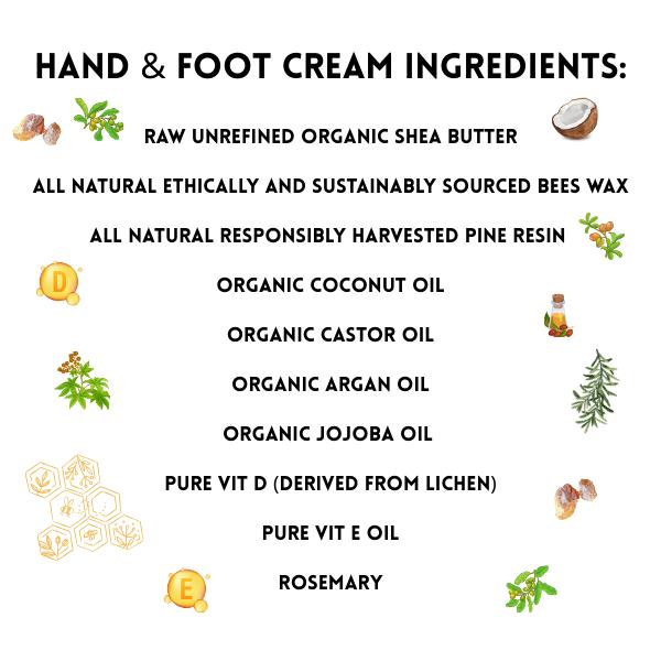 Sap Chap Hand & Foot Cream - All-Natural Whipped Moisturizer for Dry Skin & Cracked Feet - 80g - Chemical-Free, Preservative-Free, Handmade in Small Batches