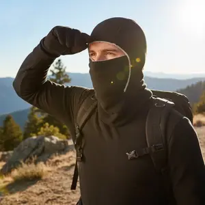 Warm Balaclava Hat for Men and Women - Autumn/Winter Outdoor Cold Protection with Integrated Face and Neck Cover, Fleece-Lined Thickened Cycling Windproof Face Mask