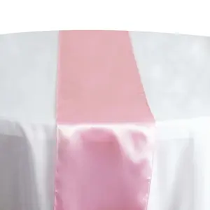 Satin Table Runner 12"x108" Pink - Stylish Table Linen