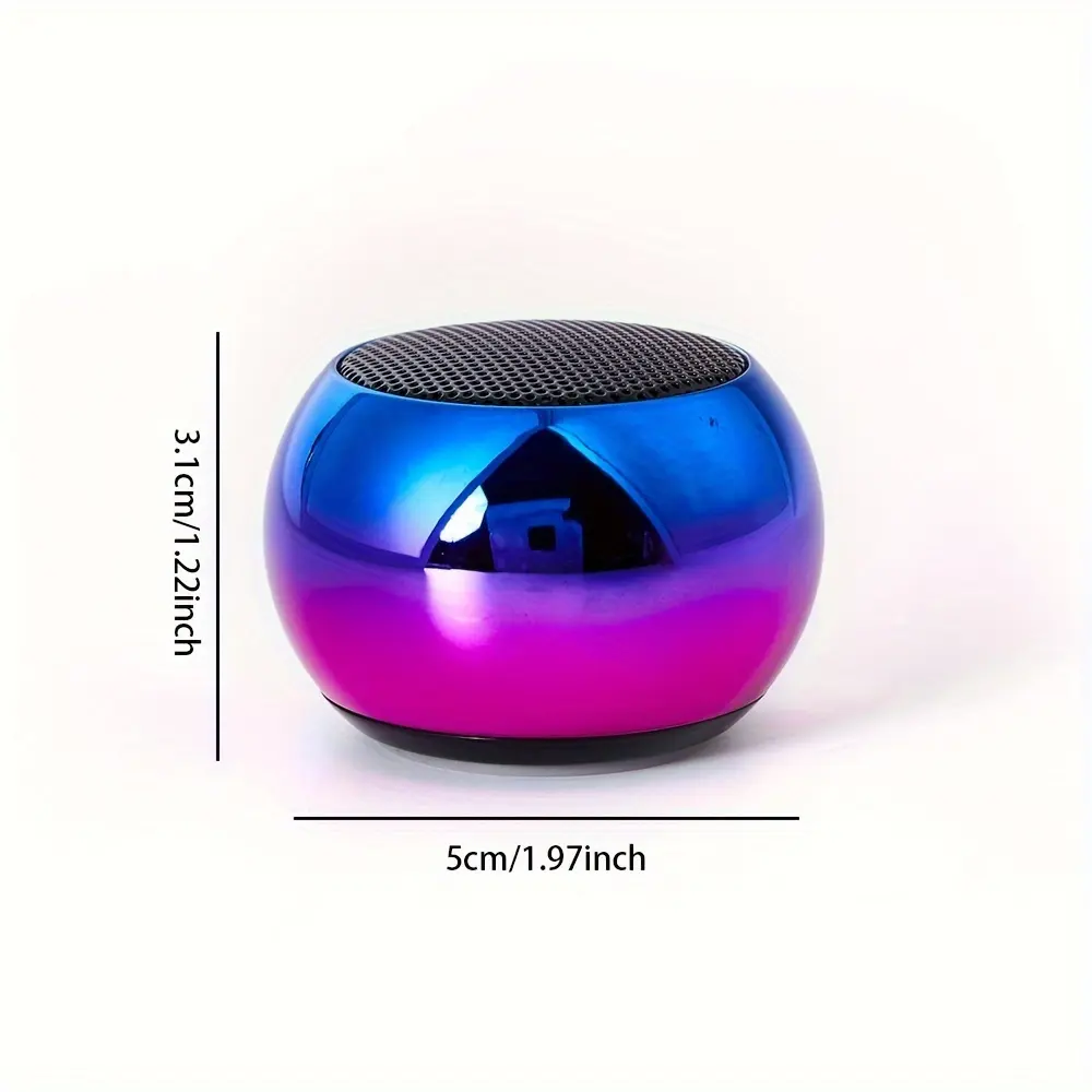 M3 Flash Wireless Speakers • Portable Small Steel Gun Metal • Heavy Subwoofer • Outdoor Mini Small Speaker