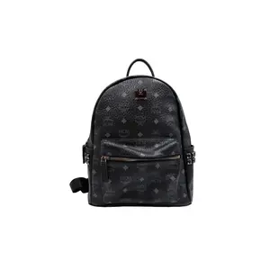 Pre-owned MCM coated canvas Backpacks Visetos Canvas Stark Mini Backpack (4900000201437)