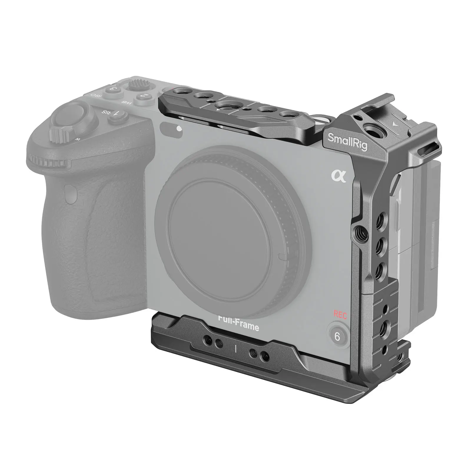 SmallRig HawkLock Quick Release Half Cage for Sony FX3 / FX30, with Cold Shoe and NATO Rail, Quick Release Plate for Arca, for Sony XLR Handle, for DJI RS 3 / RS 3 Pro/RS 4 / RS 4 Pro Gimbal - 4772