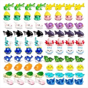 36 Pcs Resin Ocean Animal Figurines Ornaments Miniature Ocean Animals Mini Resin Figures Aquarium Ornaments