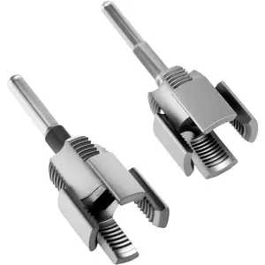 2pcs Integrated Internal & External Pipe Threading Tool for Electric Drill, 1/2" & 3/4" Pipe Threader Cutting Tool for PVC Threading