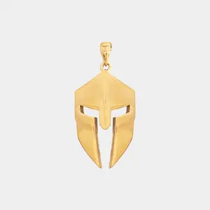 Spartan Helmet Pendant - Gold