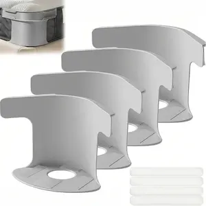 4 Pack Heavy Duty Bed Sheet Lock Clips, for All Size Mattress Household Bedroom, Non-slip Bedding Fastener, Adjustable Corner Strap Holders to Keep Fitted Sheets Firm and Tight