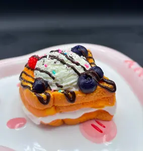 Icecream Toast With Fruits Taba Squishy