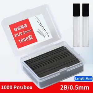 1000 Mechanical Pencil Leads 0.5mm 2B Art Drawing Automatic Pencils Replaceable Refills, High-Quality Writing Tools for Artists & Students, Art Supplies