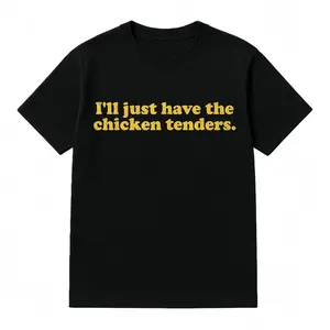 Cotton I'll Just Have The Chicken Tenders T-Shirt Golf Gift T-Shirt For Men and Women