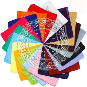 20 count Assorted Bandanas Paisley Cowboy Polyester Headbands 22x22 inch