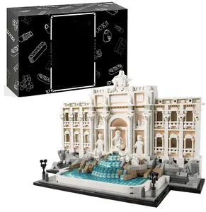 1880 Pieces, Architecture Fountain Building Set - Collectible Model of Italian Landmark for Display for Adults, 18+ - Gift for Women & Men #Summervibes