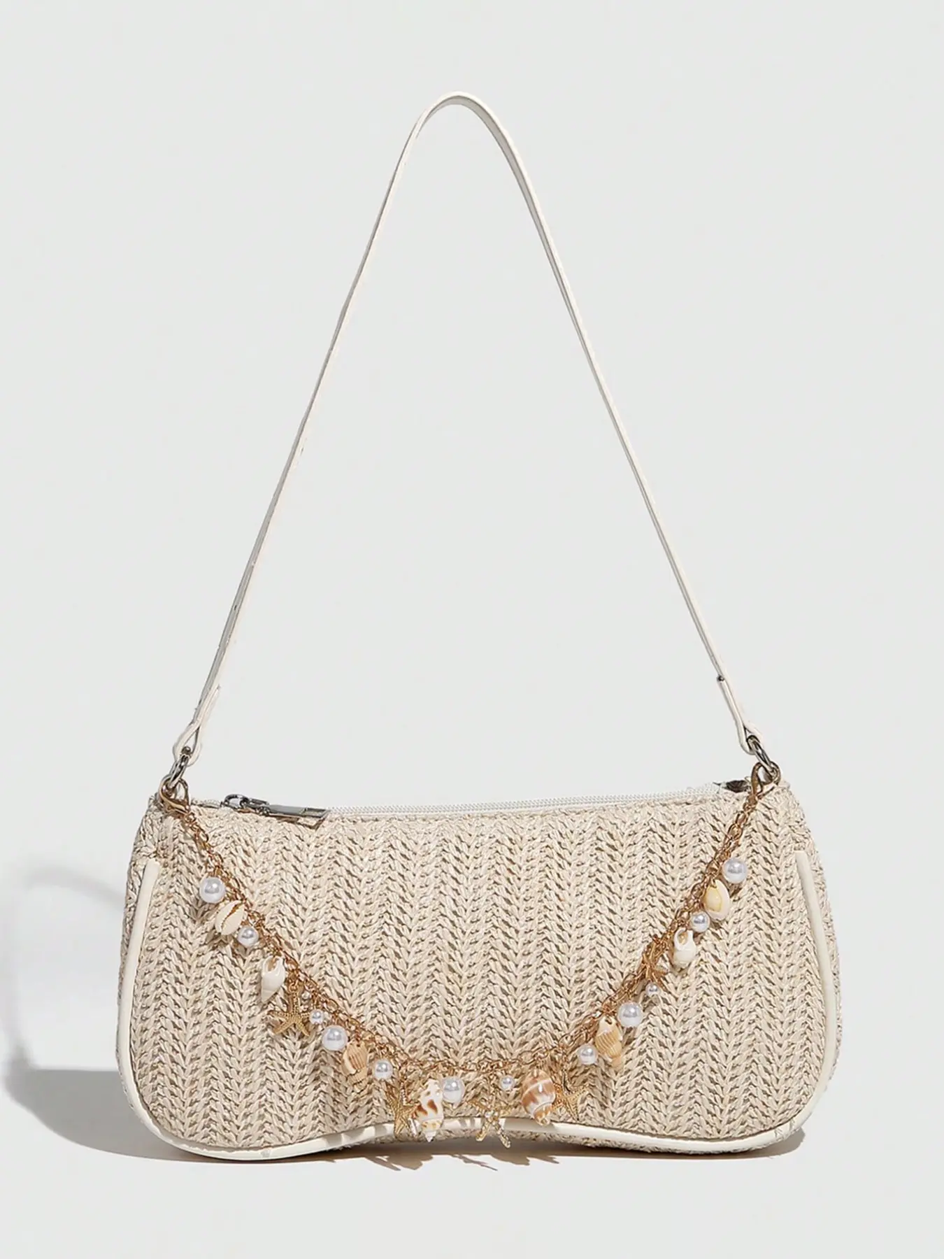 Boho Straw Flap Minimalist Back Pack FCMB4359-2.jpg main image 2