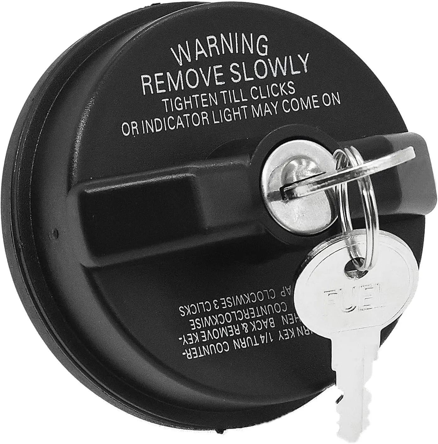 Locking Gas Cap, Lock Fuel Cap Compatible with Toyota 4Runner, Camry, FJ Cruiser, Tacoma, Tundra, Acura, Chevy Camaro, Honda CRV, Infiniti, Isuzu, Mazda, Nissan, Corolla, Buick, Cadillac, GMC, More