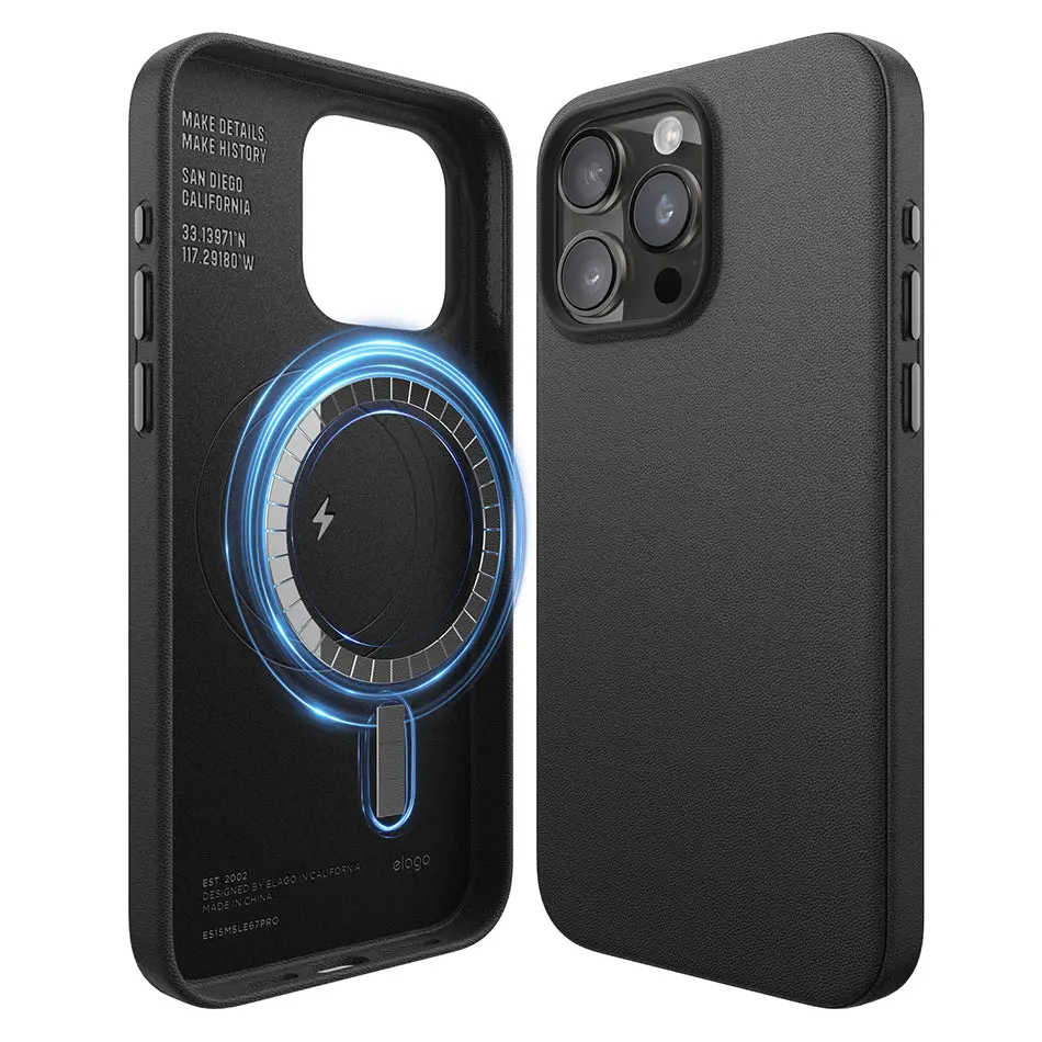 MagSafe Leather Case for iPhone 15 Pro Max [5 Colors]