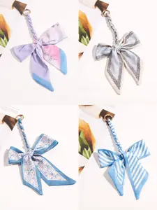 Bags Extender Chain Bowknot Strap, Adjustable Long Shoulder Crossbody Bag Strap, DIY Bag Chain, Geometric Pattern, All Seasons