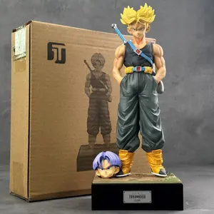 Trunks Figure Super Saiyan Dual Replacement Heads, Collectible Anime Model, Perfect Gift for Fans, High-Quality Action Figure, Anime Figures