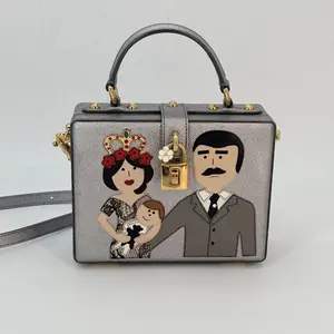 Pre-owned DOLCE & GABBANA leather Crossbody Bags Dolce&Gabbana Patch Family Box Bag