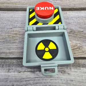 Nuclear-Themed Fidget Clicker – Fun Desk Toy with Bold Design Stress Reliever Squishy Maker
