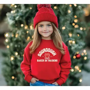 "Sourdough Baker in Training" Youth Crewneck Sweatshirt