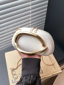 Women's Acrylic Clutch Bag, Elegant Solid Color Evening Chain Crossbody Bag, Perfect for Parties, Weddings, Graduation Balls, Trendy Minimalist Purse