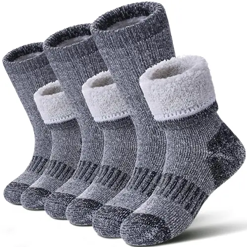 3 Pairs Hiking Socks Black