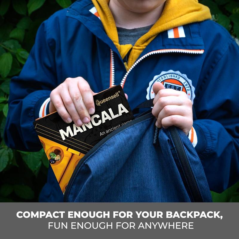 Mancala Board Game with Magnetic Lock