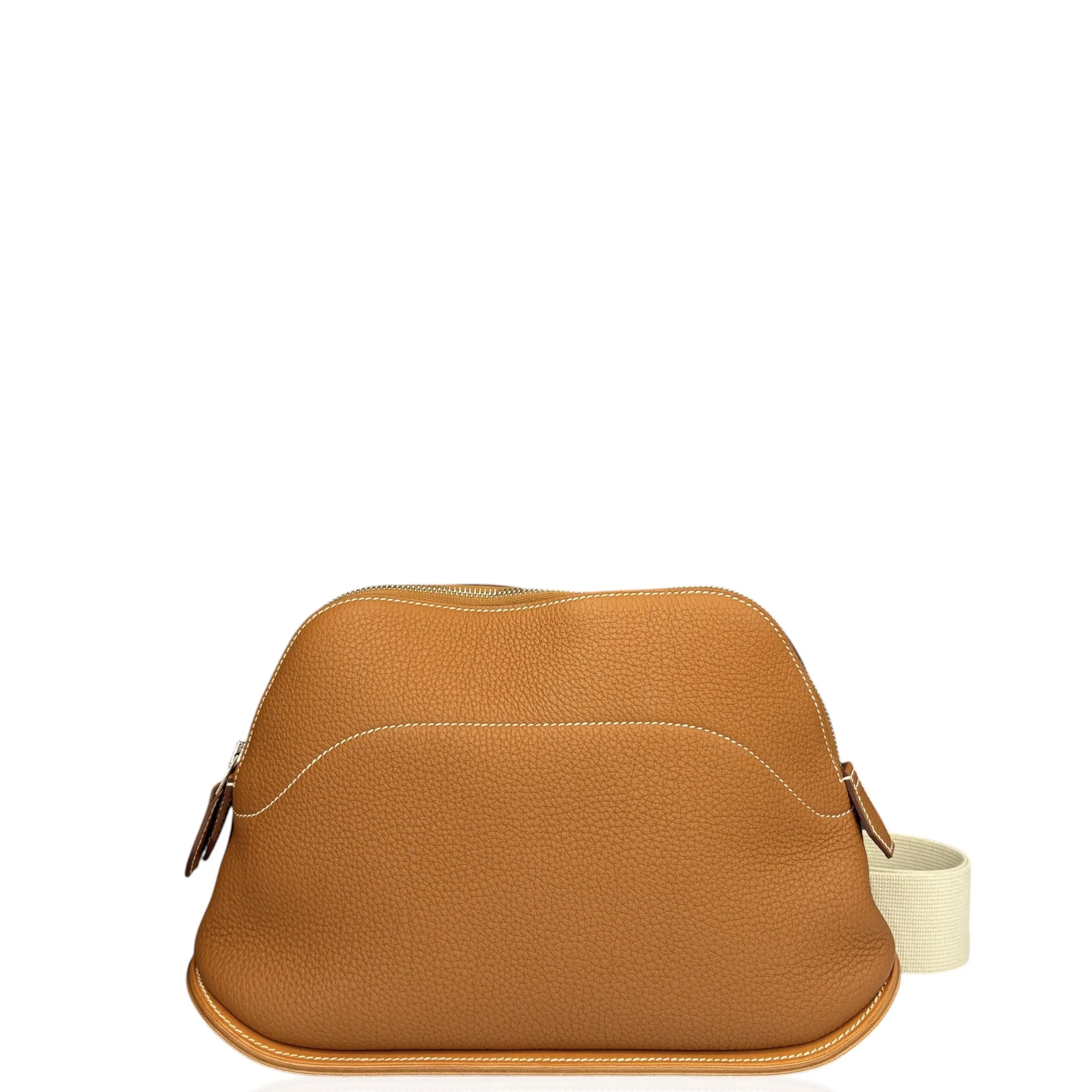 Pre-owned HERMÈS Leather tote bags Hermes Bolide Skate 31 Togo 37 Gold (mx052626m0)