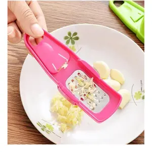 Manual Garlic Press - Efficient Kitchen Tool for Easy Garlic Grating and Mincing