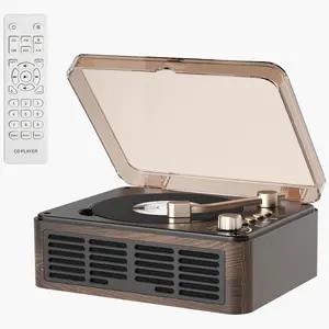 Kegaudio Bluetooth CD Player for Home Stereo with FM Radio, Remote Control, USB, AUX, TF Card, Hi-Fi Speakers, Dual Bluetooth, Full-Auto Search