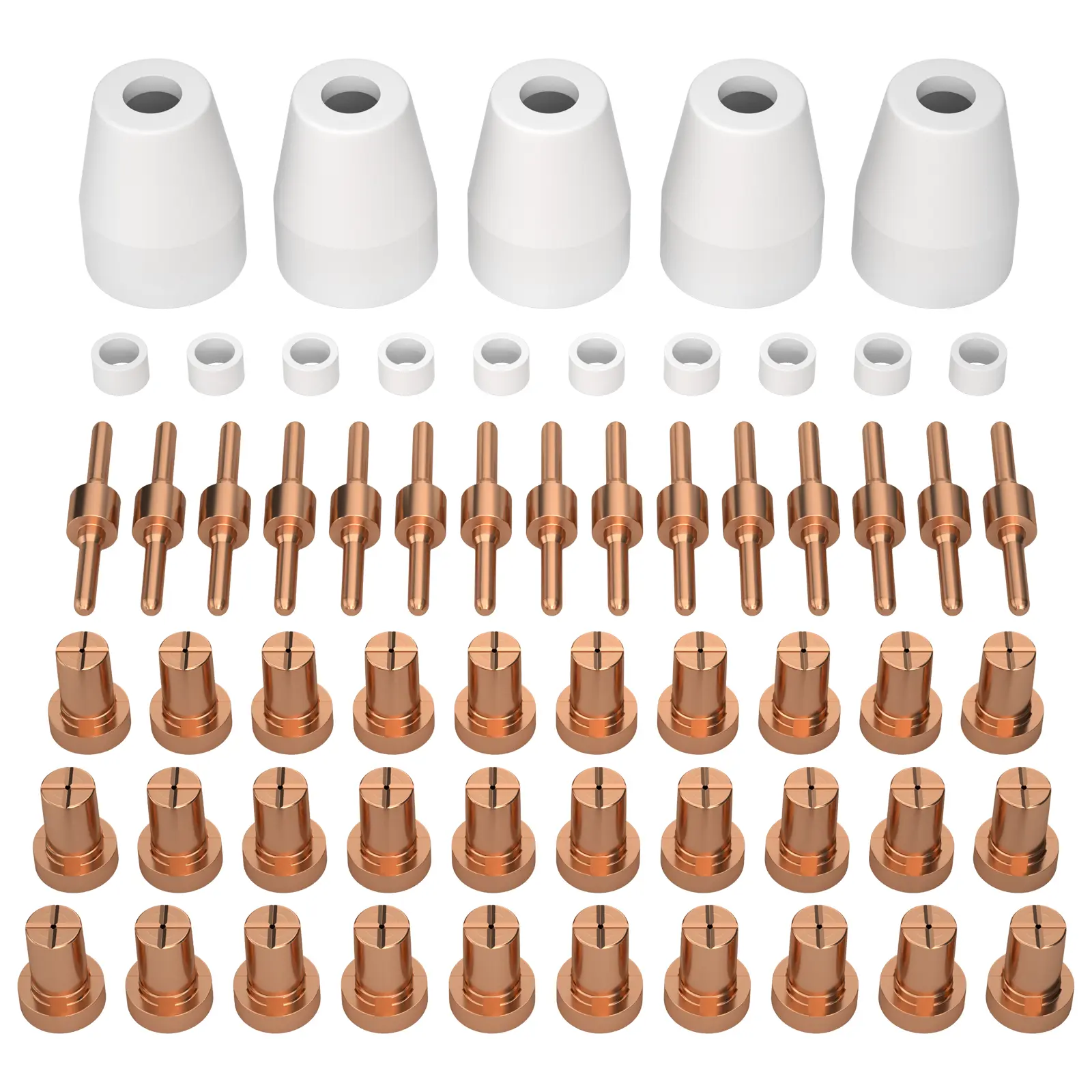 ARCCAPTAIN PT31 Industrial-Quality Plasma Cutting Consumables (60PCS/110PCS) - Electrodes, Nozzles, Shield Cups, Swirl Baffles - Fits CUT-40, CUT-50, CT-312 Torches (PT-31, JG-40, LG-40) - Welding Machine Accessories, Father's Day Gift