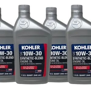 Kohler Genuine OEM 10W-30 Engine Oil Synthetic Blend 25 357 65-S - 4 Pack