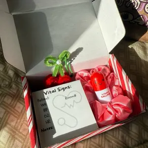 Gift for Healthcare Workers (6 Vital Signs notepads,Capsule Pen, Scrunchies,keychain) perfect for gifts this Valentines Day for CNA,Nurses, Nurse Assistant,PCT