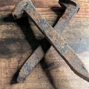 Rusted Railroad Spikes Set of Two