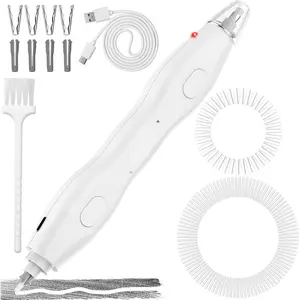 Electric Eraser with 140 Eraser Refills, Rechargeable Pencil Erasers for Artists, Electric Erasers for Drafting, Drawing, Painting, Sketching, Architectural Plans, Detailer Tool EE25(White)