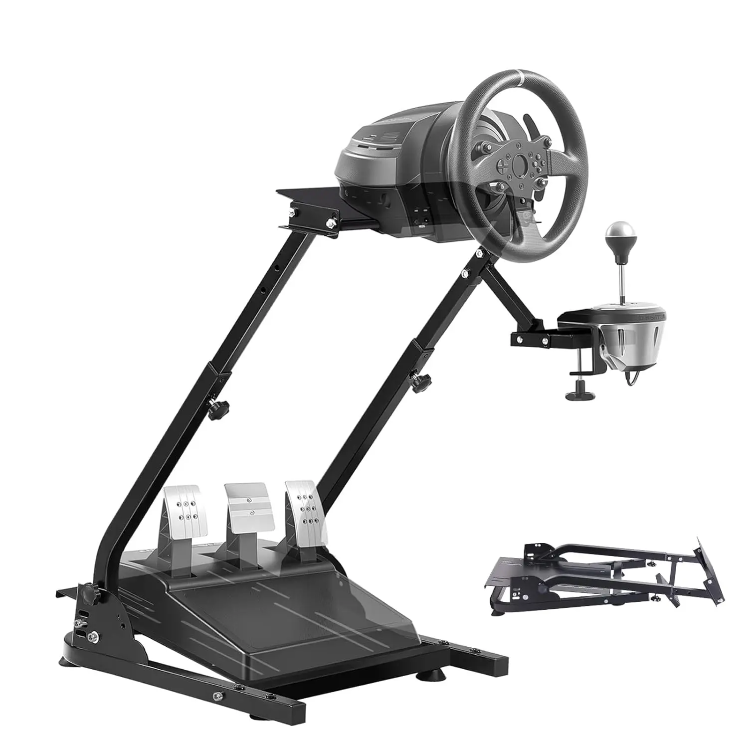 【Summerfinds】VEVOR G29 G920 Racing Steering Wheel Stand,  ,fit for G27/G25/G29, Thrustmaster T80 T150 TX F430 Gaming Wheel Stand, Wheel Pedals NOT Included