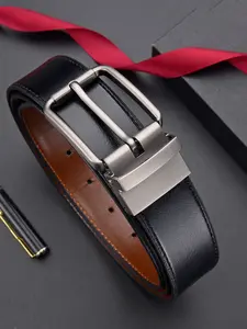 Men's Business Casual Leather Belt, Multi-Hole Adjustable Comfortable Waistband, Daily Wear Belts for Men, 1pc Dual-Use Belt, Secure Metal Buckle