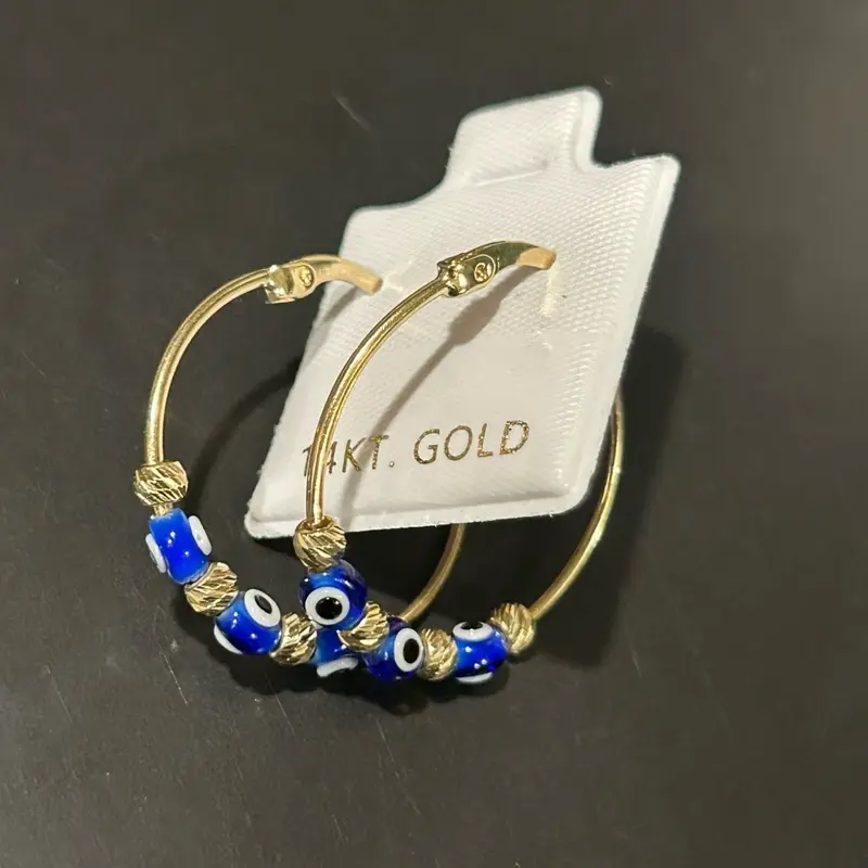 Eye Earing 14k gold
