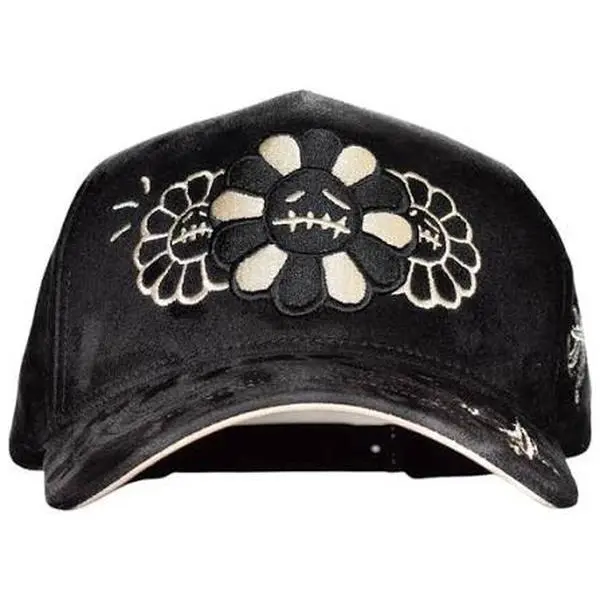 Innedit x Murakami black and white G5 High-Quality Silk Collaboration Hat Model G5