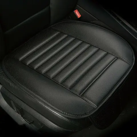 Auto Car Front Seat Cover Breathable PU Leather Pad Cushion Surround Protector Anti-Slip with Storage Bags Universal Seat Covers Fit for Most Sedans