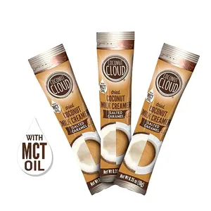 COCONUT CLOUD: Salted Caramel Creamer Sticks- Dairy-Free, Vegan, Gluten Free, Non-GMO, Shelf Stable, Made from Coconut Powdered Milk, 20 sticks